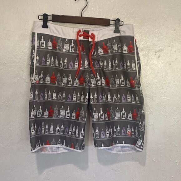 Penguin Munsingwear Mens 30 10" Swim Trunks Board Shorts Pattern Print Colorful - Picture 1 of 6